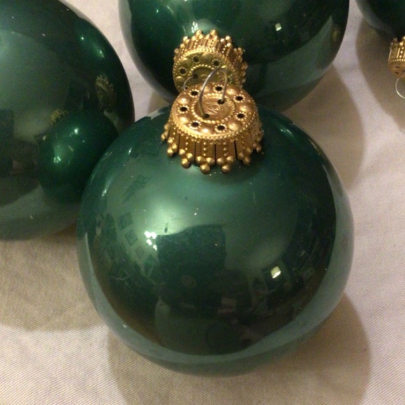 Vintage Soft Green Glass Ornaments - Picture 3 of 4